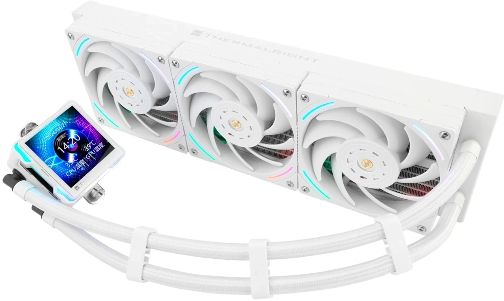Система охлаждения Thermalright Elite Vision 360 ARGB, Белый (E-VISION-360-WH-ARGB). Фото 2