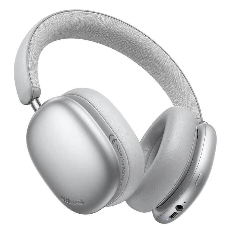 Беспроводные наушники Hoco W63 Triunfo ANC BT, Серебристые. Фото 2