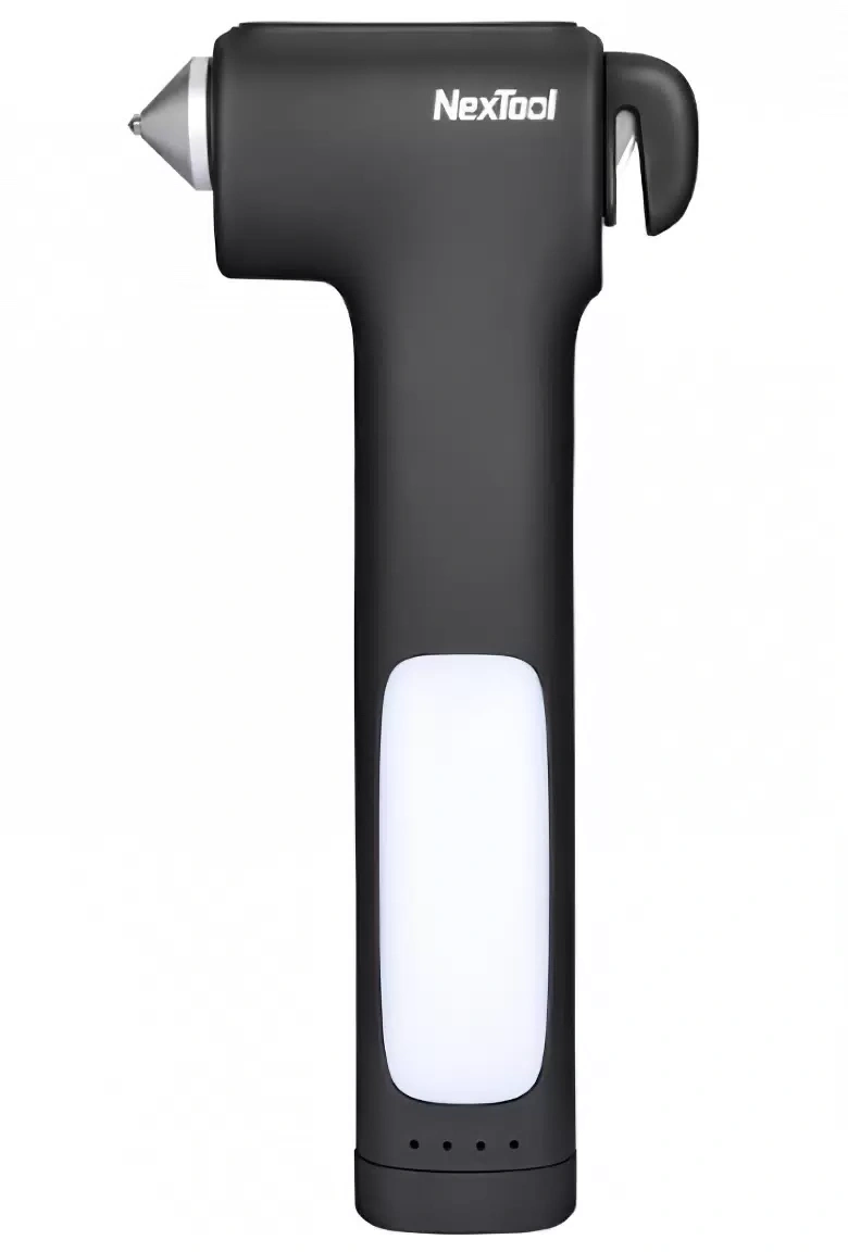 Автомобильный многофункциональный молоток NexTool Multifunction Survival Hammer, Black (KT5531). Фото 1