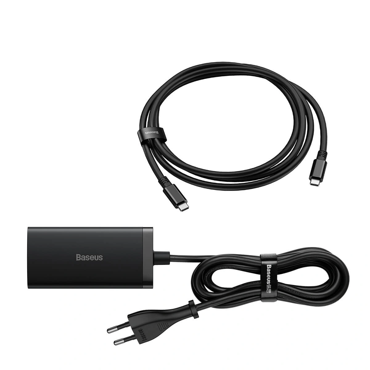Сетевое зарядное устройство Baseus GaN5 Pro Desktop Fast Charger 1U+2C+HDMI 67W с кабелем Type-C to Type-C 100W (20V/5A) 1.5m, Чёрное (CCGP110201). Фото 3