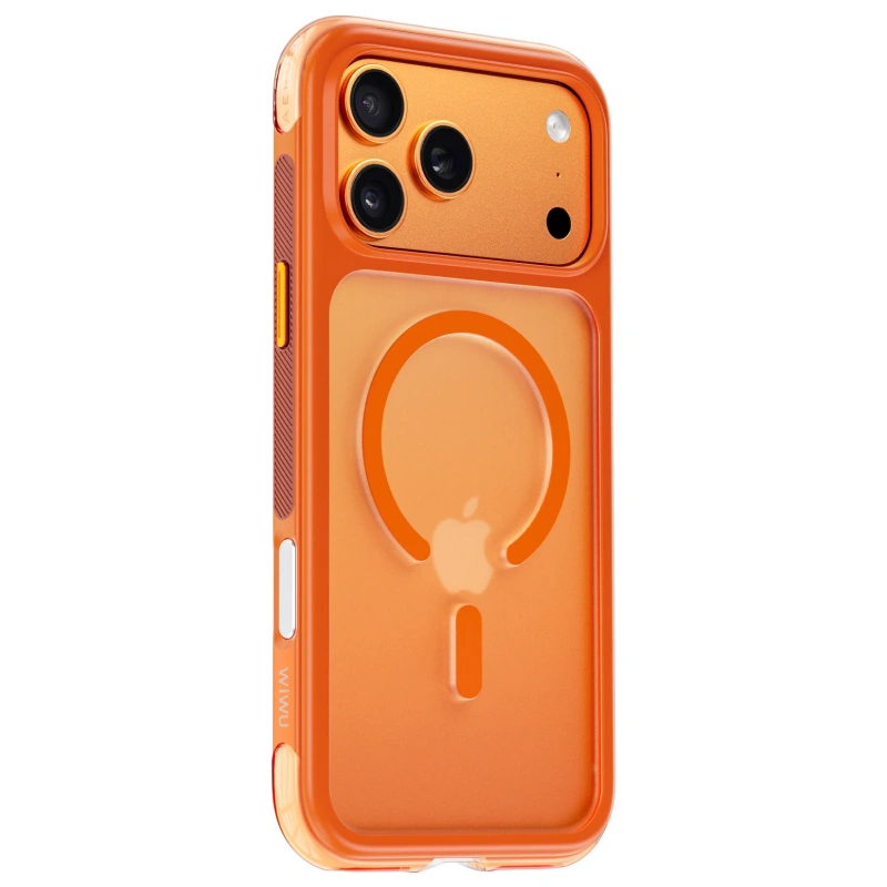Накладка Wiwu для iPhone 17 Pro Max AeroShield Pro (MagSafe), Оранжевый (AS-202). Фото 2