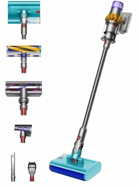 Беспроводной пылесос Dyson V15S Detect Submarine (SV47), Yellow/Nickel. Фото 1