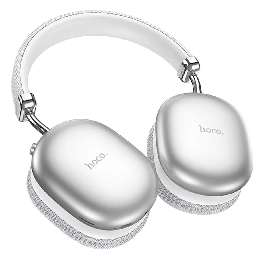 Беспроводные наушники Hoco W35 Max ANC, Серебристые. Фото 2