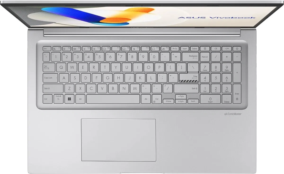ASUS VivoBook 17 X1704VA-AU1107 Серебристый (17.3", Intel Core 7 150U, 16 Гб, 1 Тб SSD, Intel Graphics, без ОС) 90NB13X1-M00MTO. Фото 5
