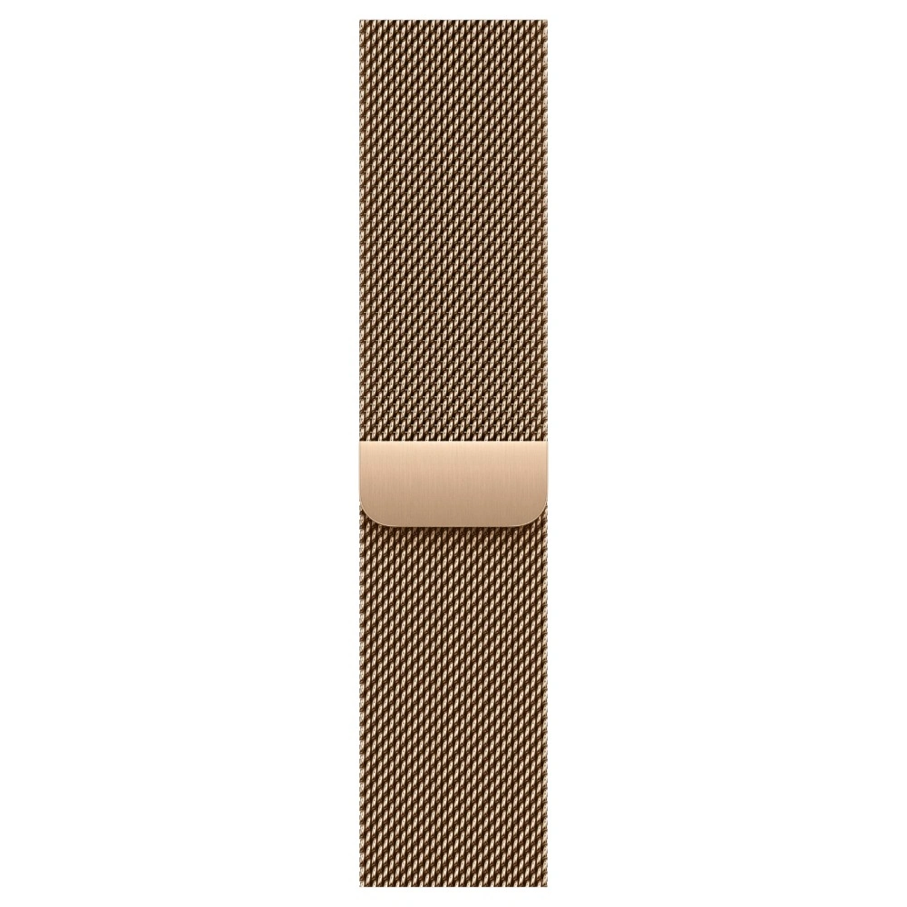 Apple Watch Series 10 GPS + Cellular, 46 мм, Gold Titanium, Миланская петля "Gold", размер S/M (MC7T4). Фото 3