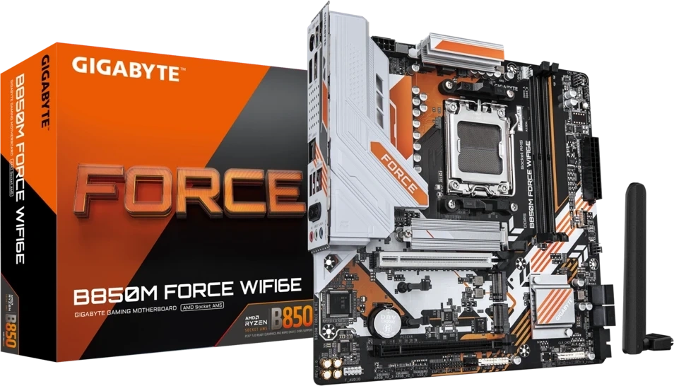 Материнская плата Gigabyte B850M FORCE WF6E (AM5, mATX). Фото 4