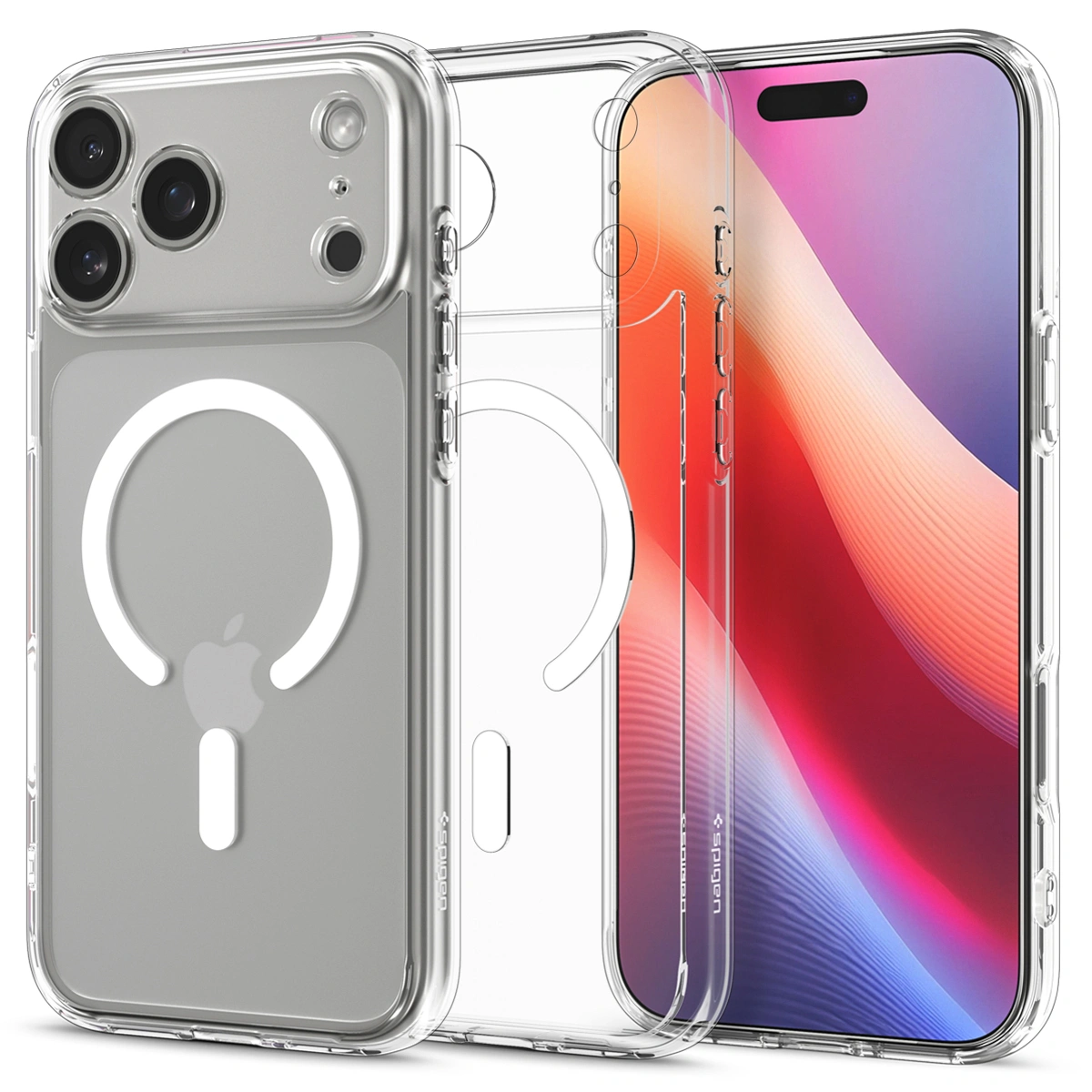 Накладка Spigen Ultra Hybrid MagSafe для iPhone 17 Pro Max, Прозрачно-белая (ACS10282). Фото 1