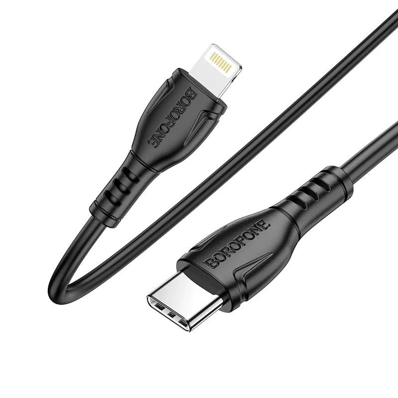 Кабель Borofone BX51 Type-C for Lightning 12W 2.4A 1м, Black. Фото 4