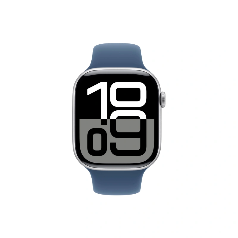 Apple Watch Series 9, 45 мм, cеребристый алюминий (Уцененный товар) . Фото 2