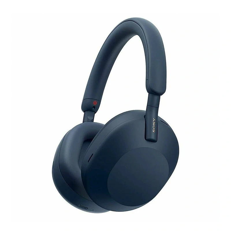 Беспроводные наушники Sony WH-1000XM5/BM с шумоподавлением, Синие. Фото 1