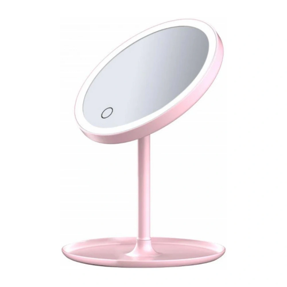 Зеркало для макияжа DOCO Daylight Small Mirror Pro, Розовое. Фото 1