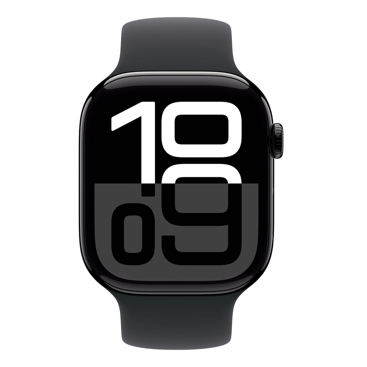 Apple Watch Series 10, 42 мм, алюминий цвета "чёрный глянец", Solo Loop Black, размер 3 (MWWX3). Фото 2