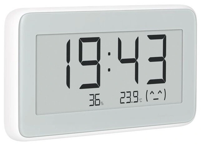 Часы-датчик температуры и влажности Mijia Temperature And Humidity Electronic Watch (LYWSD02MMC). Фото 2