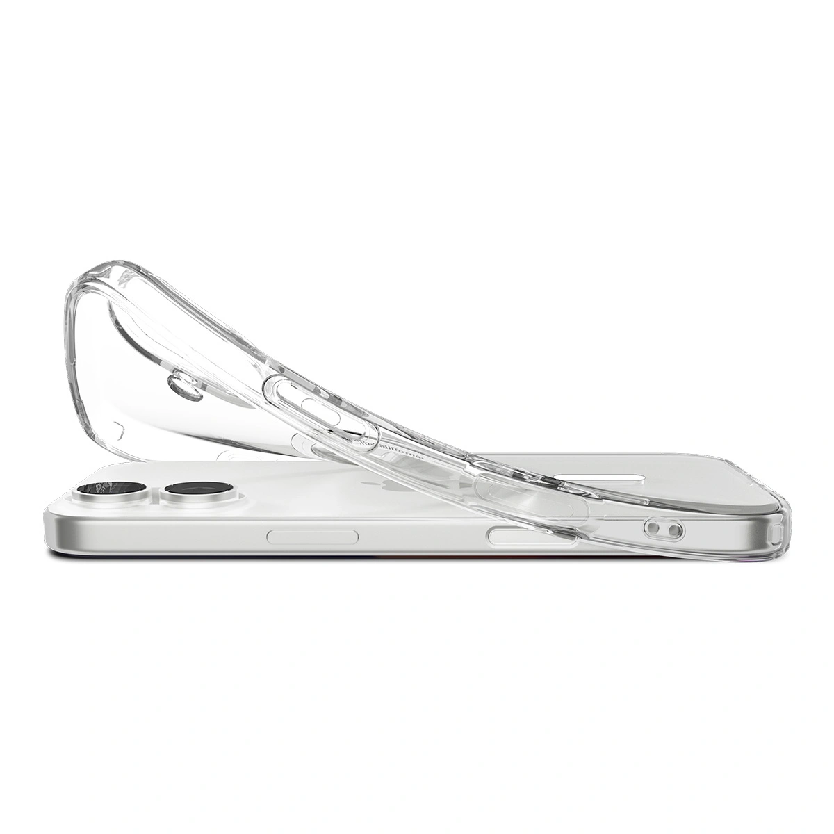 Накладка Spigen Liquid Crystal (MagSafe) для iPhone 17, Clear White (ACS10397). Фото 6