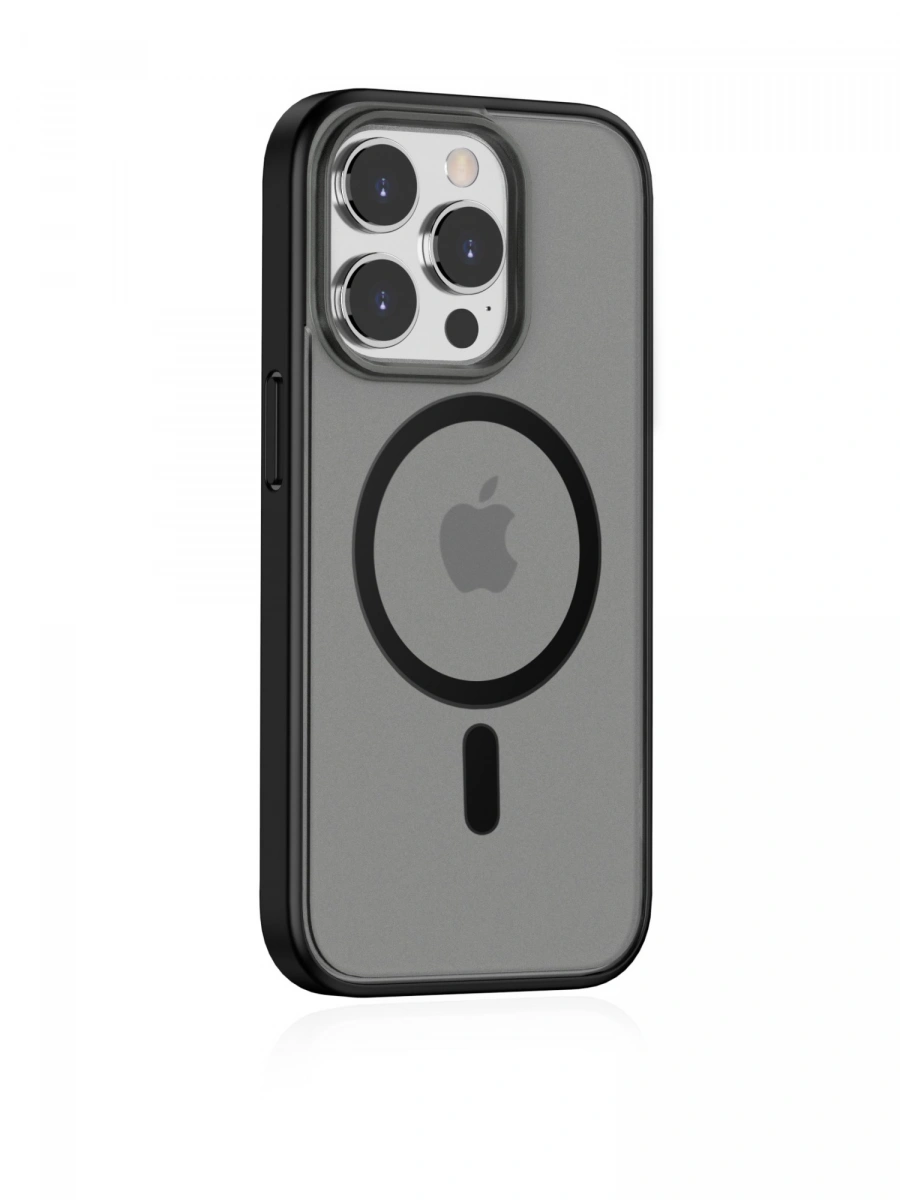 Накладка Clear Case With MagSafe для iPhone 15 Pro, Чёрная. Фото 1