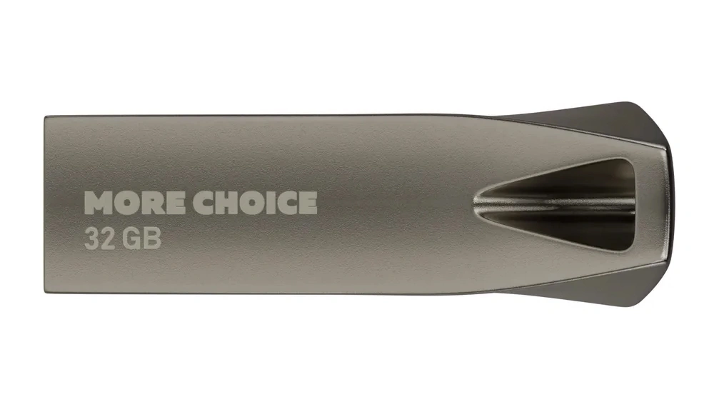Накопитель More Choice MF32m 32GB USB 3.0 металлический корпус, Metal. Фото 3