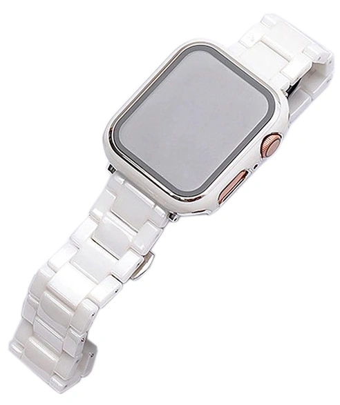 Ремешок Ceramics Block для Apple Watch 44/45/46/49мм, Белый. Фото 1