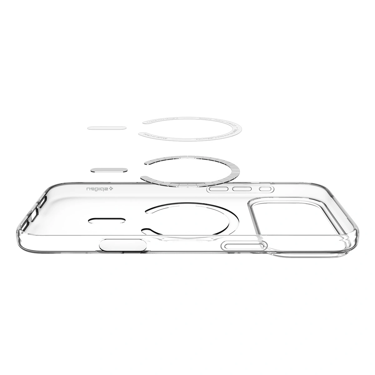 Накладка Spigen Liquid Crystal (MagSafe) для iPhone 17 Pro, Прозрачно-белая (ACS10396). Фото 5