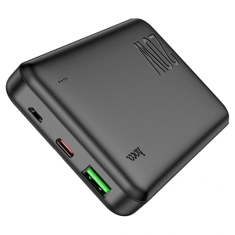 Внешний аккумулятор Hoco J87 Tacker PD20W+QC3.0 10000mAh, Чёрный. Фото 4