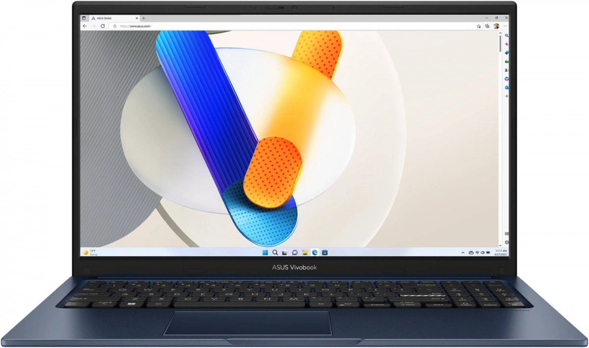 ASUS VivoBook 15 X1504VA-BQ4485 Синий (15.6", Intel Core 5 120U, 16Гб, SSD 512Гб, Intel UHD Graphics, Без ОС) 90NB13Y1-M039Z0. Фото 1