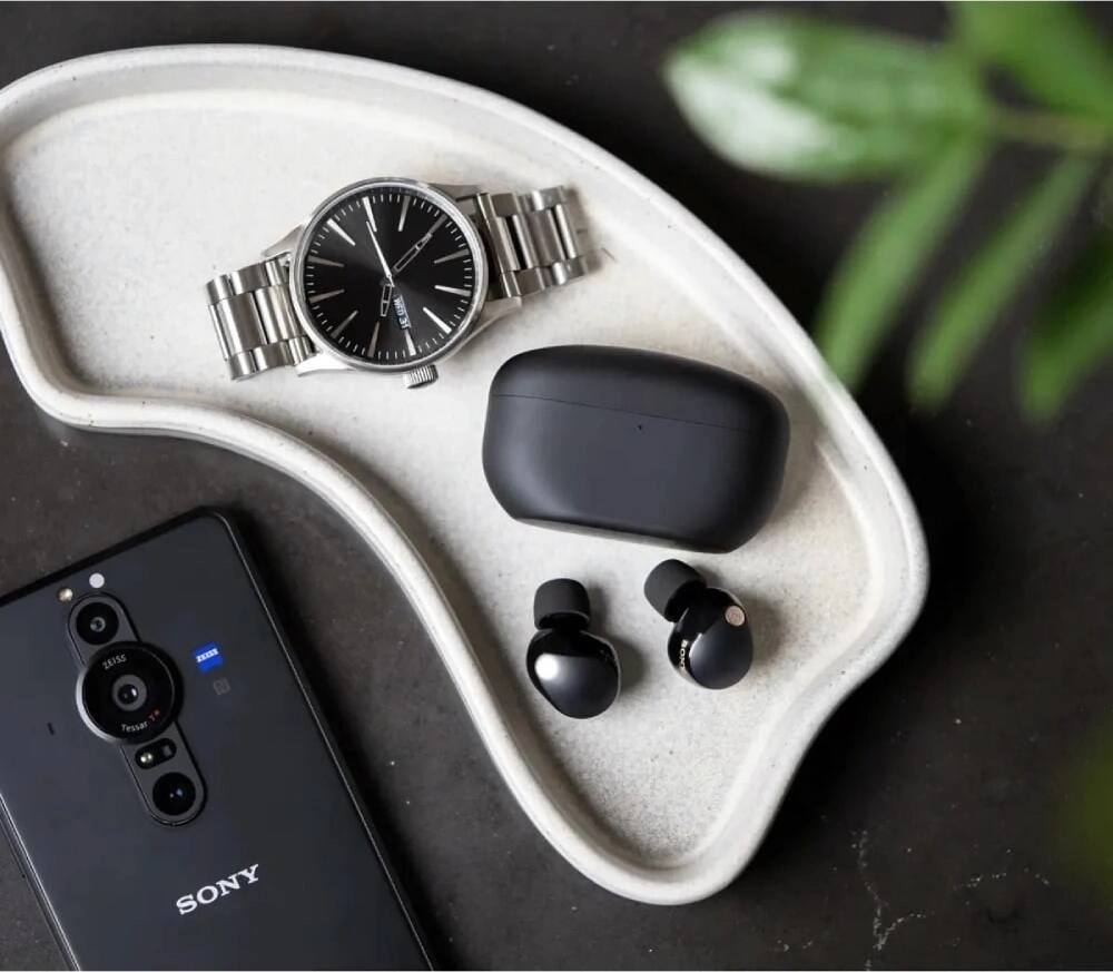 Беспроводные наушники Sony WF-1000XM5/BM с шумоподавлением, Чёрные. Фото 6
