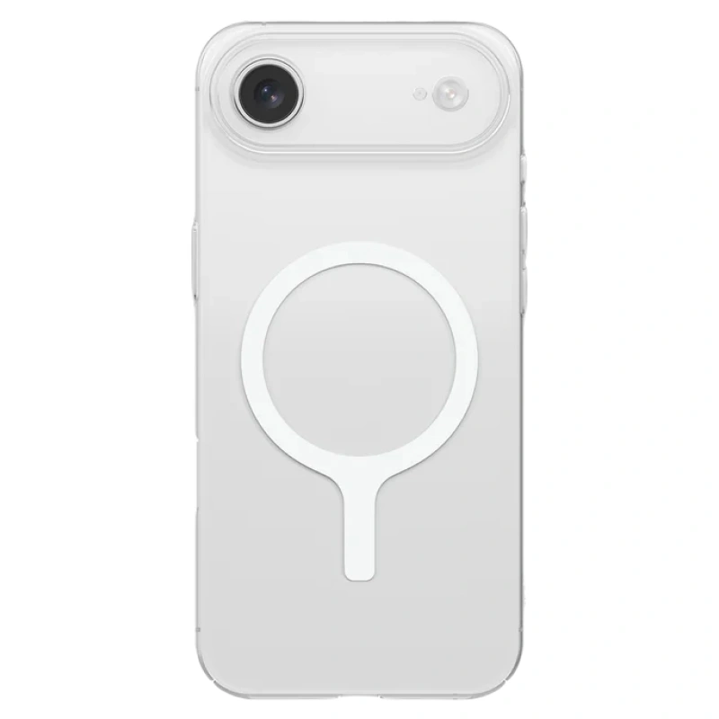 Накладка Uniq AirSuit MagSafe для iPhone Air, Прозрачный глянец/Белый (IP6.6(2025)-ASMGCLRW). Фото 2