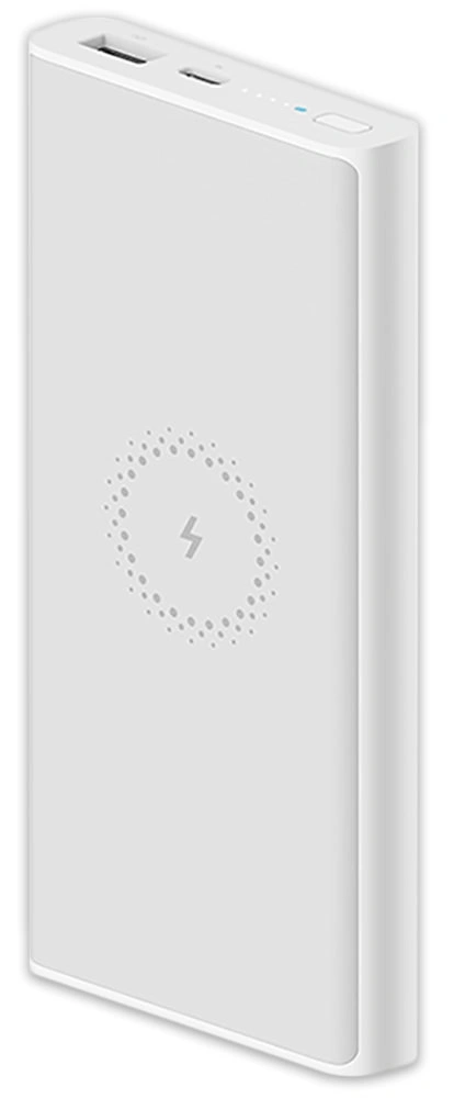 Внешний аккумулятор с возможностью беспроводной зарядки XiaoMi Mi Wireless Power Bank 10000 mAh, Белый (WPB15PDZM). Фото 1