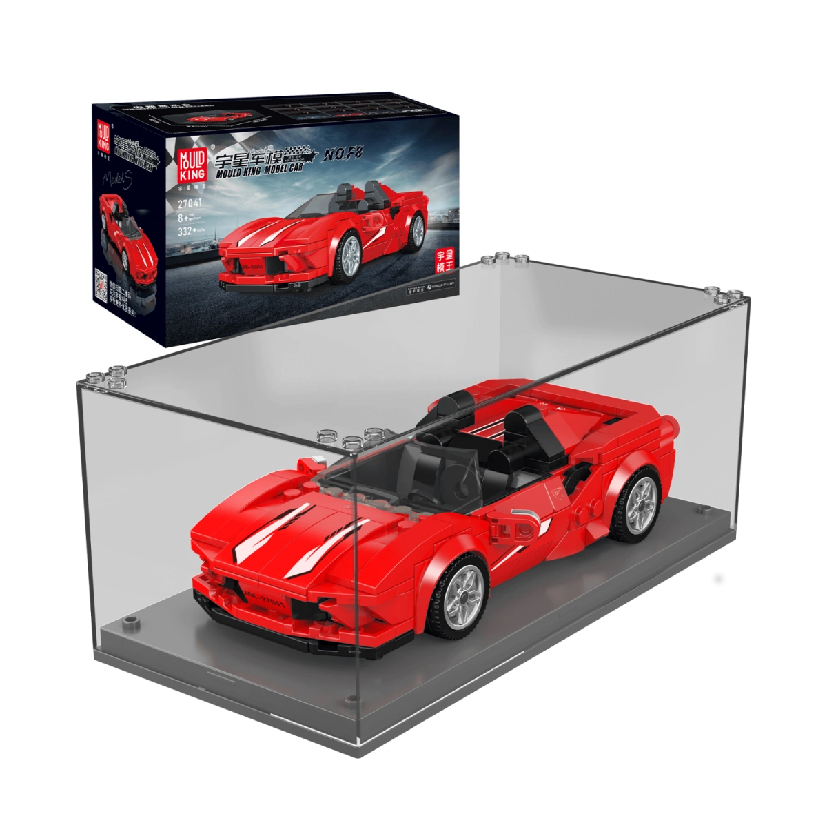 Конструктор Mould King Models 27041. Ferrari F8, 332 детали. Фото 1