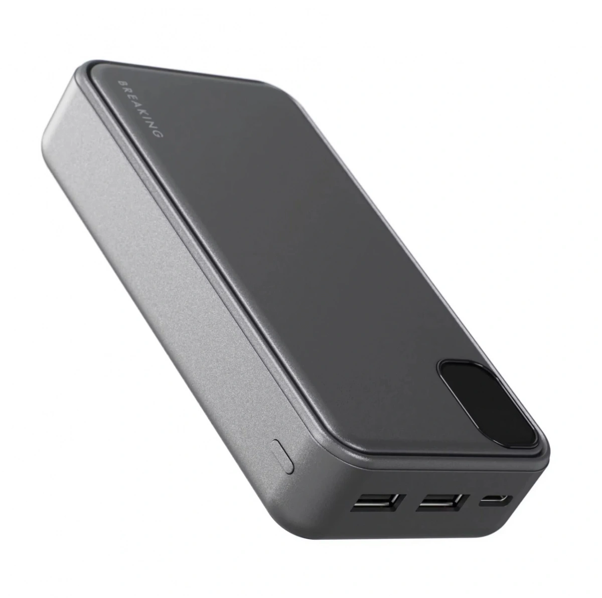 Внешний аккумулятор Breaking P217 20000 мАч + кабель USB-A - USB-C, Графит (27231). Фото 4