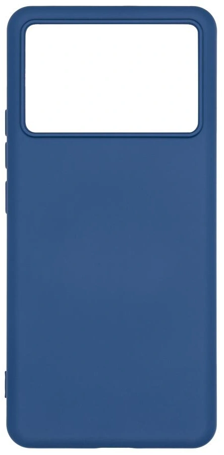 Накладка Silicone Case Logo для Poco X6 Pro 5G, Тёмно-синяя. Фото 1