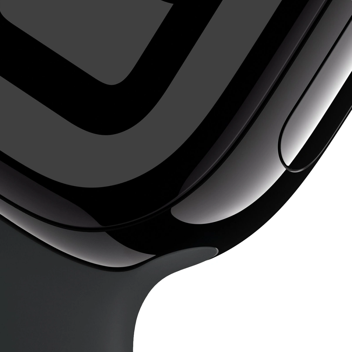 Apple Watch Series 10, 42 мм, алюминий цвета "чёрный глянец", Solo Loop Black, размер 3 (MWWX3). Фото 3