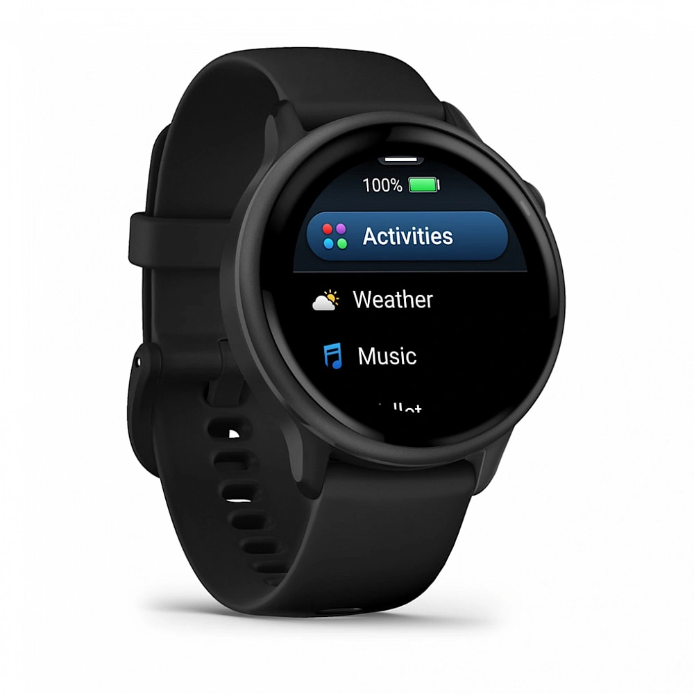 Умные часы Garmin Vivoactive 6 Slate with Black Band (010-02985-40). Фото 3
