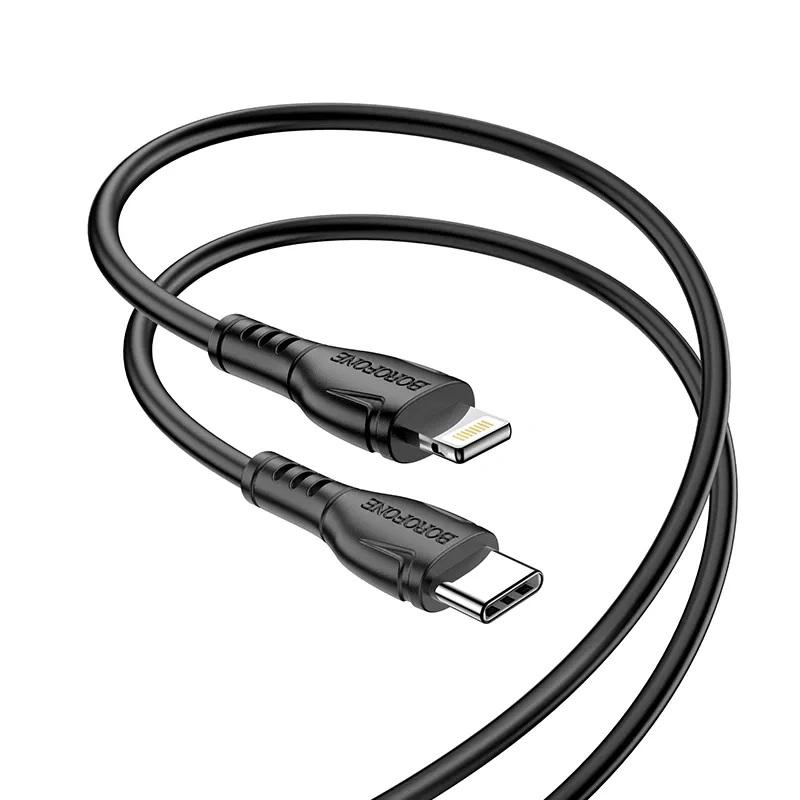 Кабель Borofone BX51 Type-C for Lightning 12W 2.4A 1м, Black. Фото 2