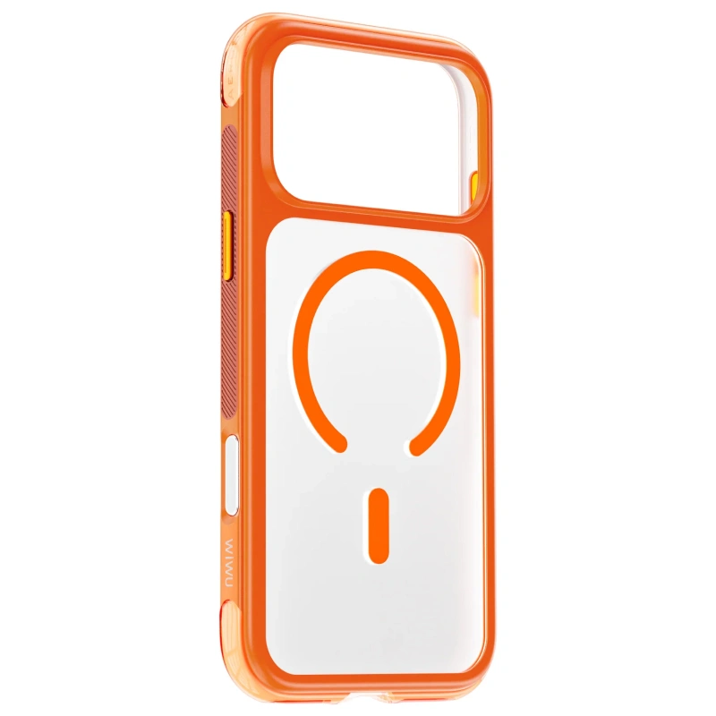 Накладка Wiwu для iPhone 17 Pro Max AeroShield Pro (MagSafe), Оранжевый (AS-202). Фото 3