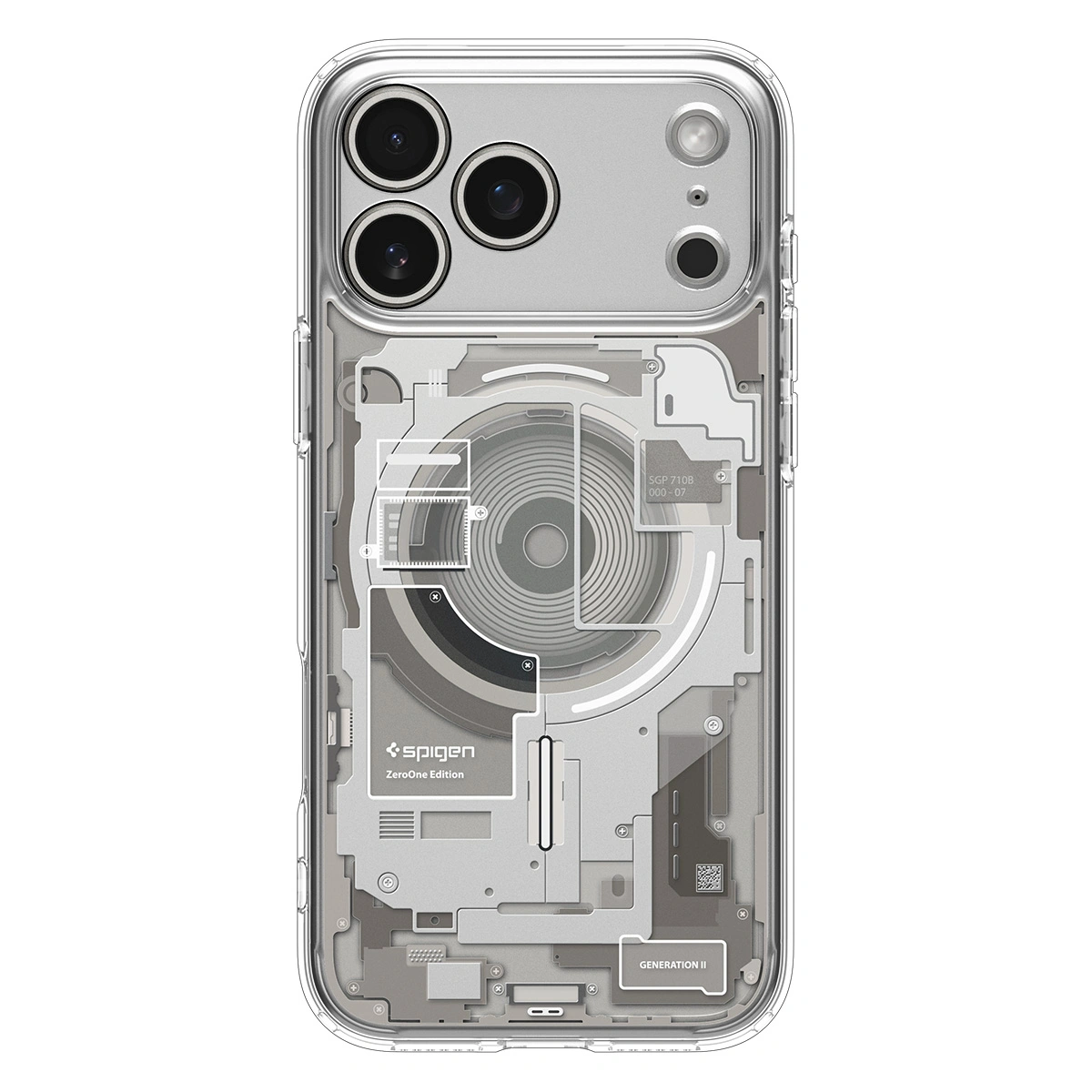Накладка Spigen Ultra Hybrid (MagSafe) для iPhone 17 Pro, Прозрачная (ACS10354). Фото 2