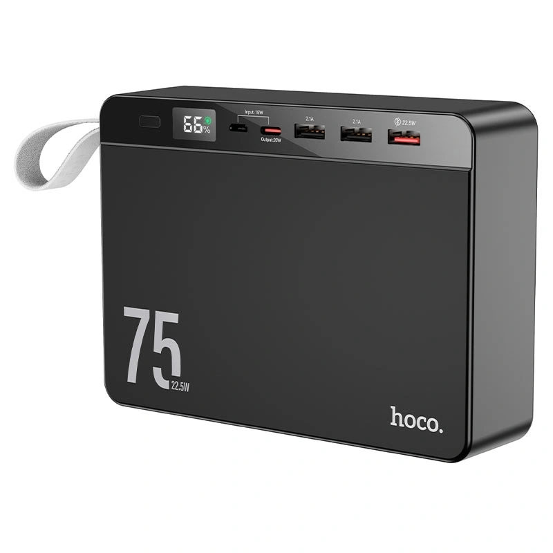 Внешний аккумулятор Hoco J94 Overlord 75000mAh, Чёрный. Фото 1