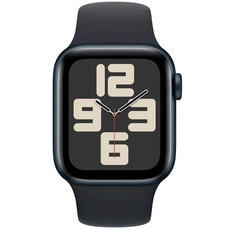 Apple Watch SE 2024, 40 мм, алюминий цвета "тёмная ночь", Midnight Sport Band, M/L (MXE93). Фото 2