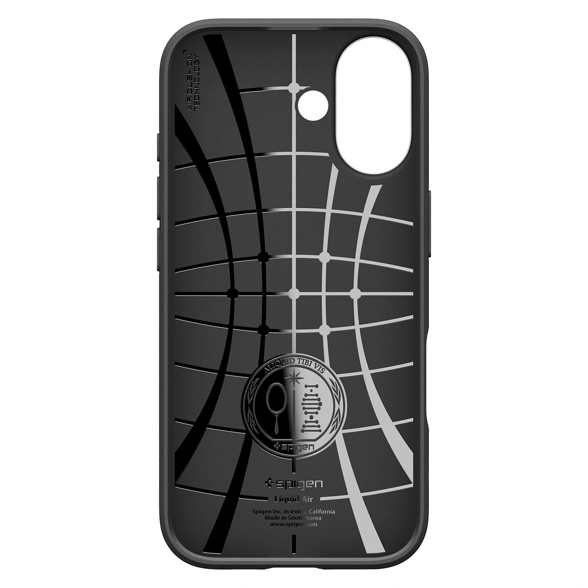 Накладка Spigen Liquid Air для iPhone 17, Matte Black (ACS10369). Фото 3