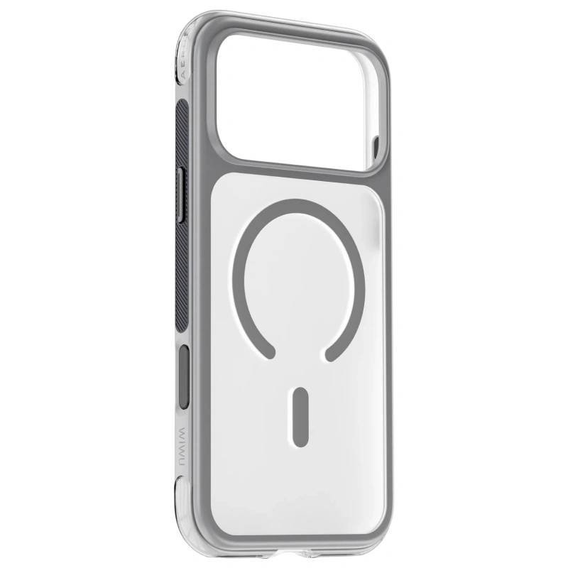 Накладка Wiwu для iPhone 17 Pro Max AeroShield Pro (MagSafe), Серый (AS-202). Фото 3
