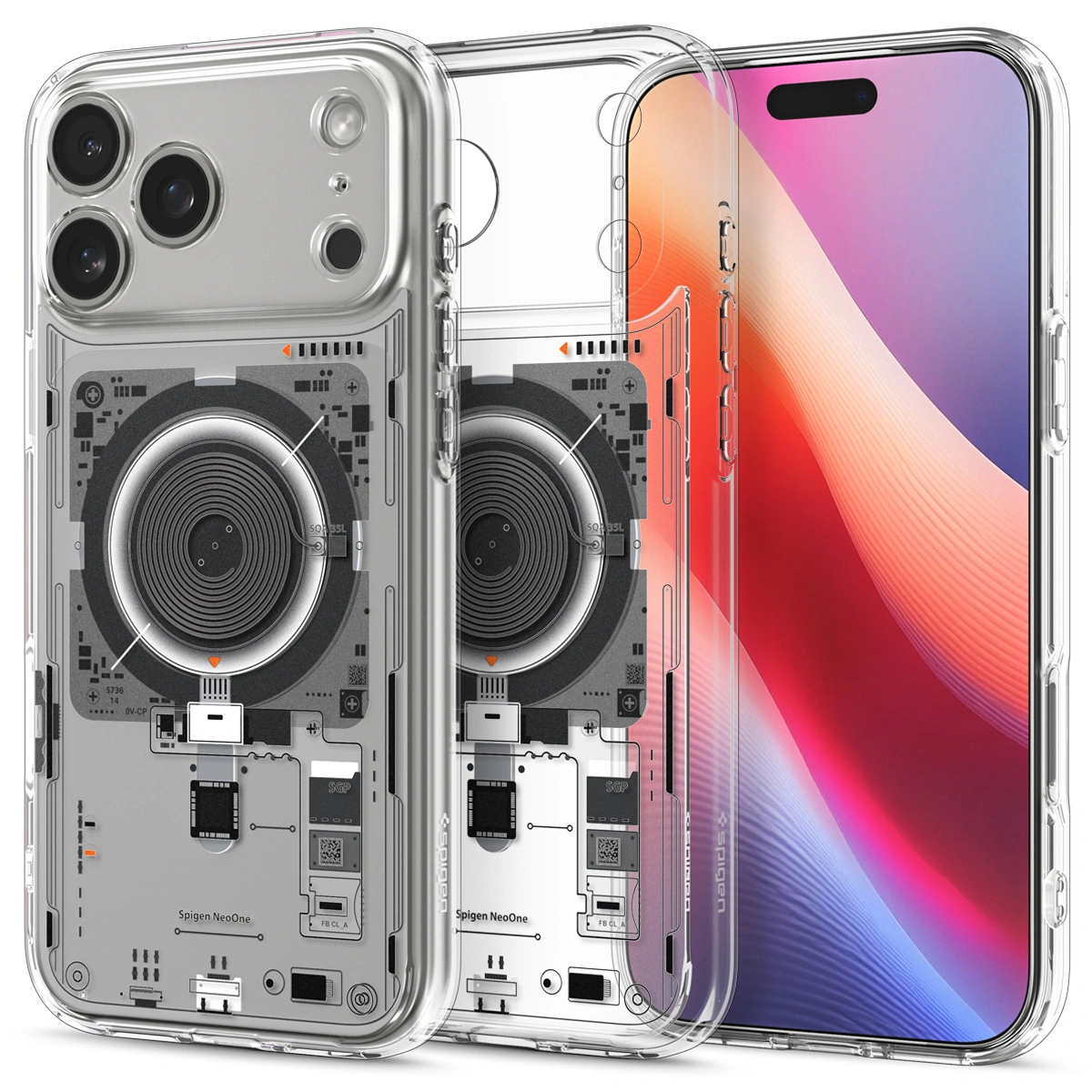 Накладка Spigen Ultra Hybrid (MagSafe) для iPhone 17 Pro, Прозрачная (ACS10354). Фото 1