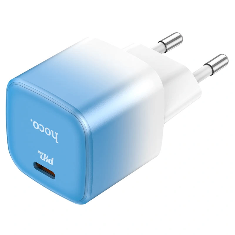 Сетевое зарядное устройство Hoco C101A PD20W, Blue. Фото 2