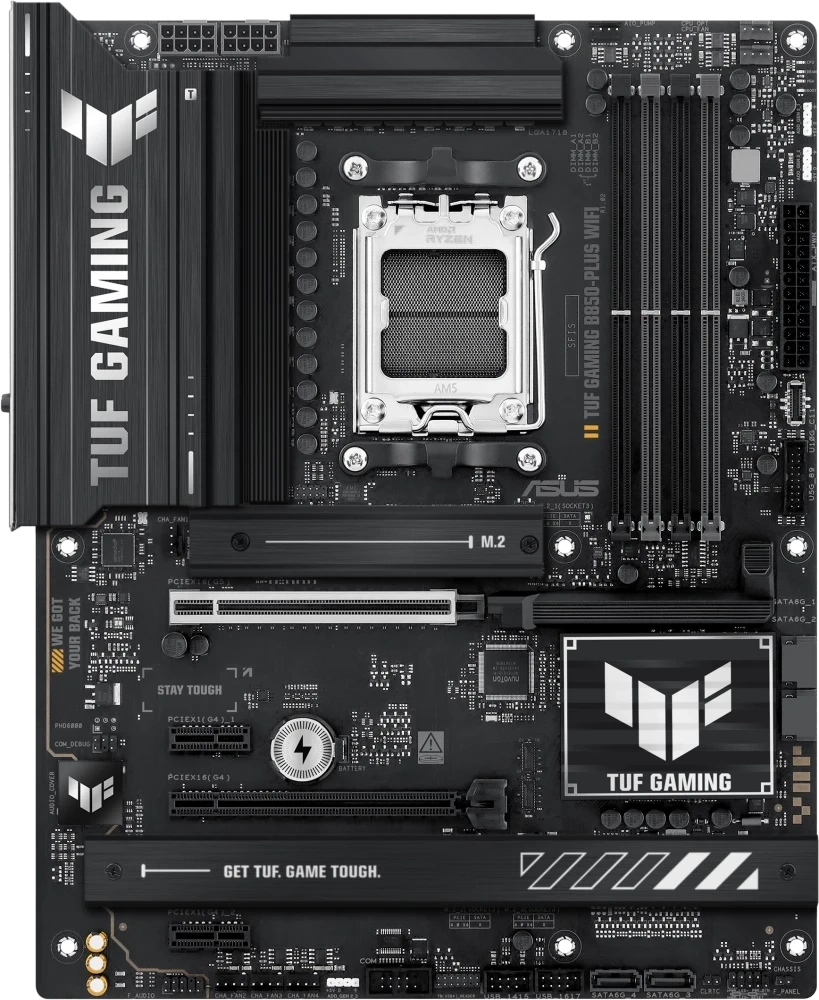 Материнская плата ASUS TUF GAMING B850-PLUS WIFI (AM5, ATX). Фото 1
