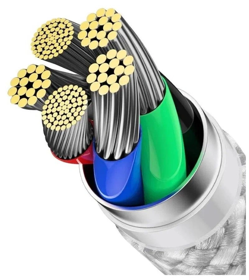 Кабель Baseus Dynamic Series Fast Charging Data Cable Type-C to Lightning 20Вт 2м, Белый (CALD000102). Фото 4