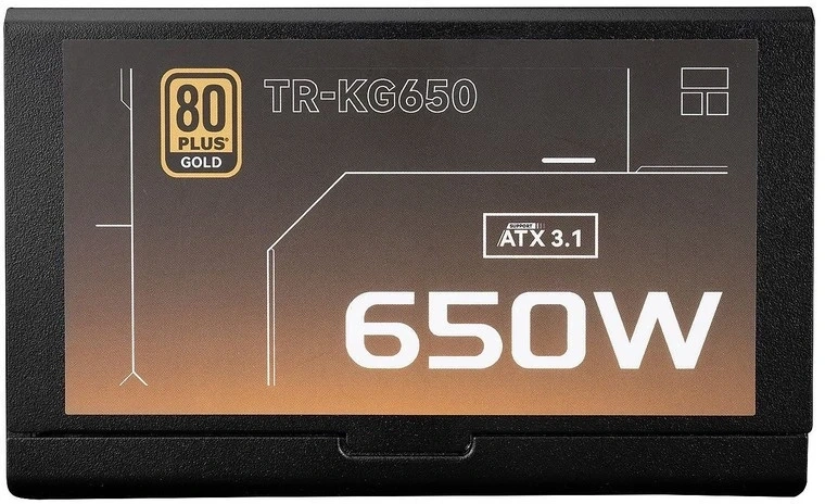 Блок питания Thermalright TR-KG650, 650W, 80+ Gold, ATX3.1, Чёрный. Фото 2