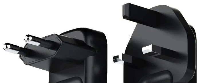 Сетевое зарядное устройство LDNIO Q408 100W GaN Supper Fast Charger, US/UK/EU Plug, 1xUSB-A + 3xUSB-C, Чёрное. Фото 2
