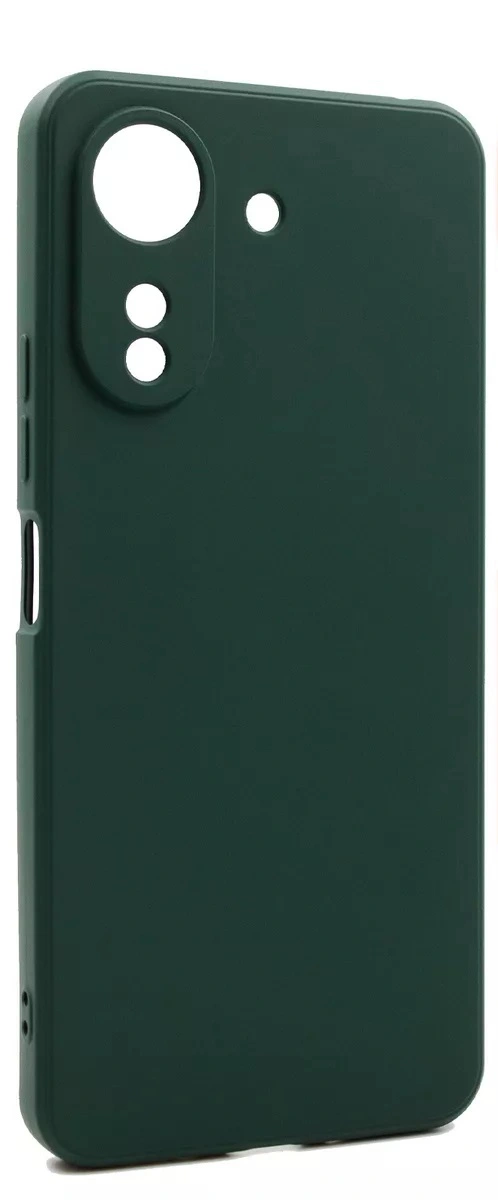 Накладка Silicone Case для Redmi 13C/Poco C65, Тёмно-зелёная. Фото 1