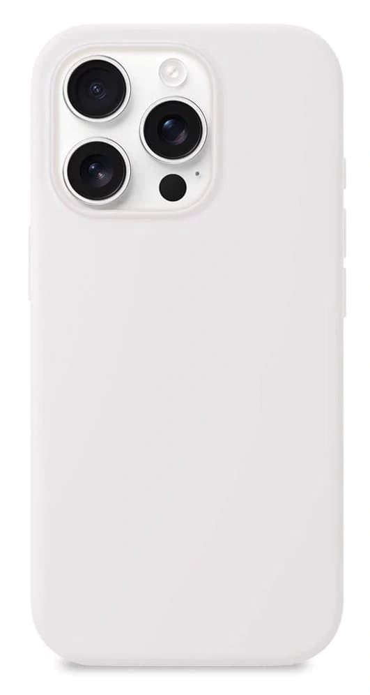 Накладка Silicone Case для iPhone 16 Pro Max, Белая. Фото 1