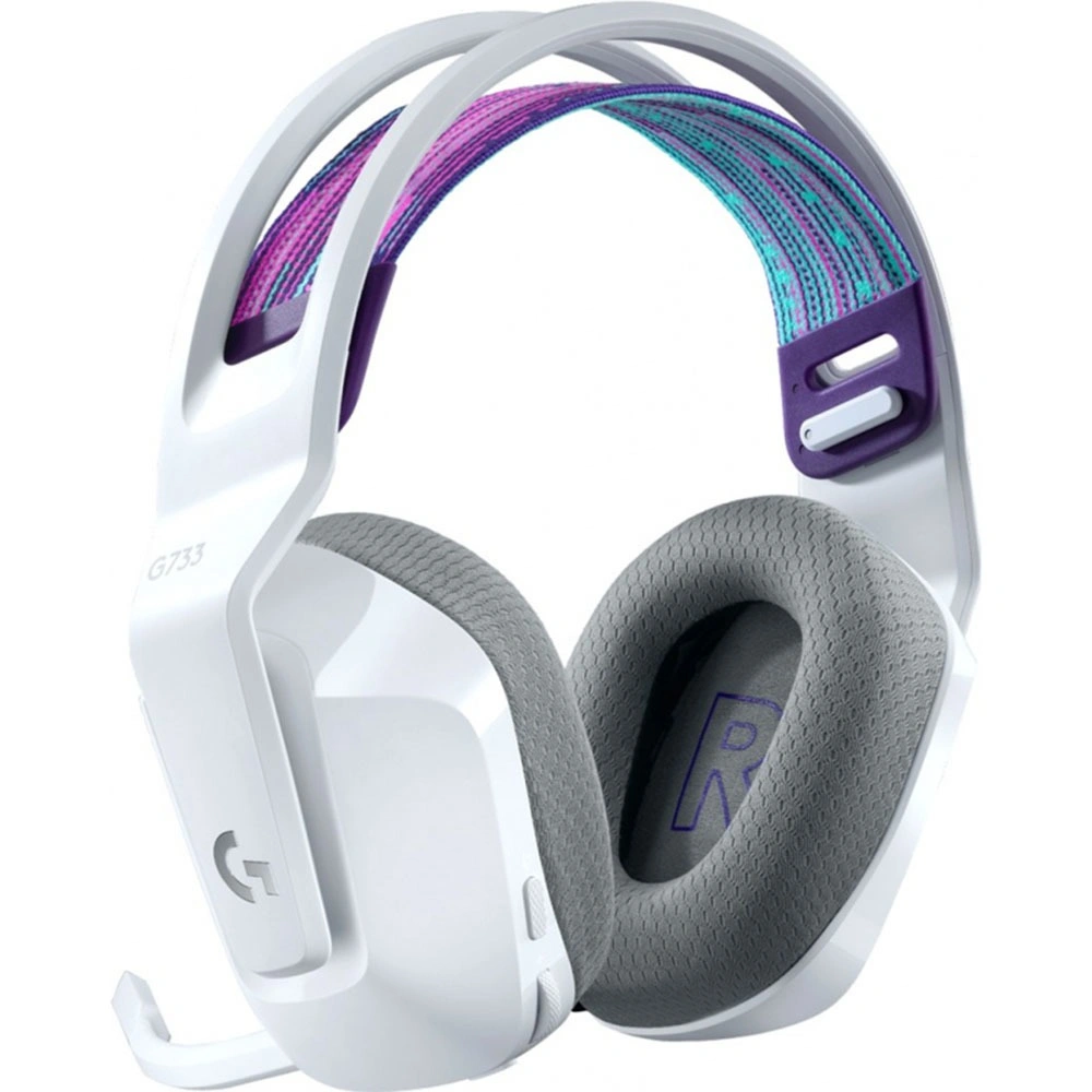Гарнитура игровая Logitech G733 Lightspeed, Белый (981-000943). Фото 2