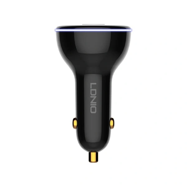 Автомобильное зарядное устройство LDNIO Super Fast Car charger 160W, Чёрное (C102). Фото 5