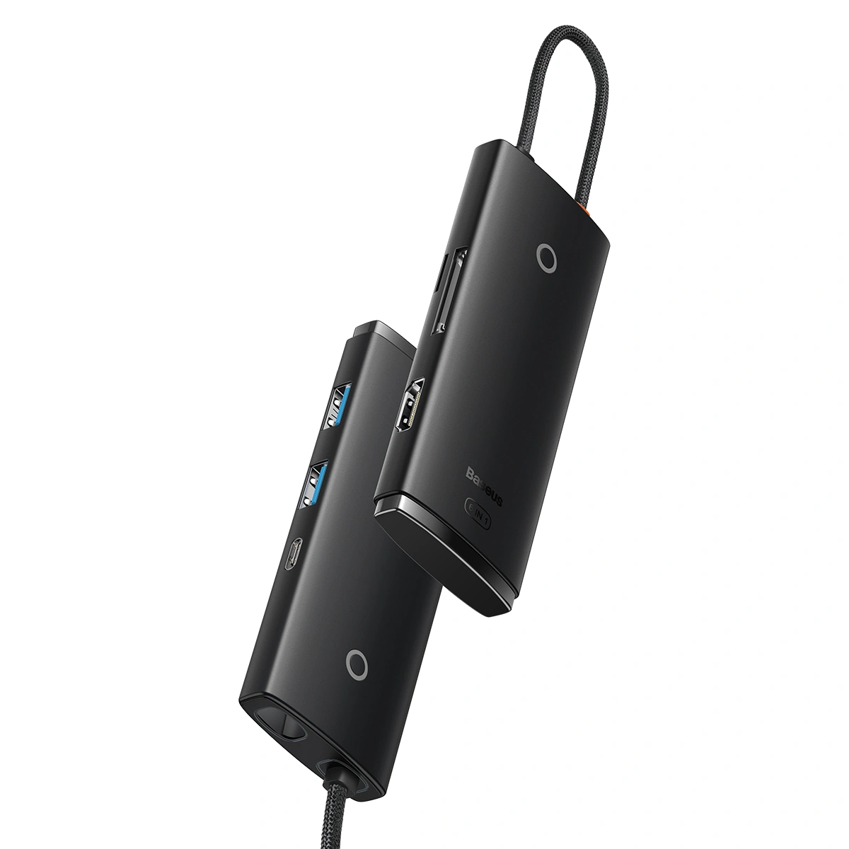 Хаб Baseus Lite Series 6-Port Type-C HUB Docking Station, Black (WKQX050101). Фото 2